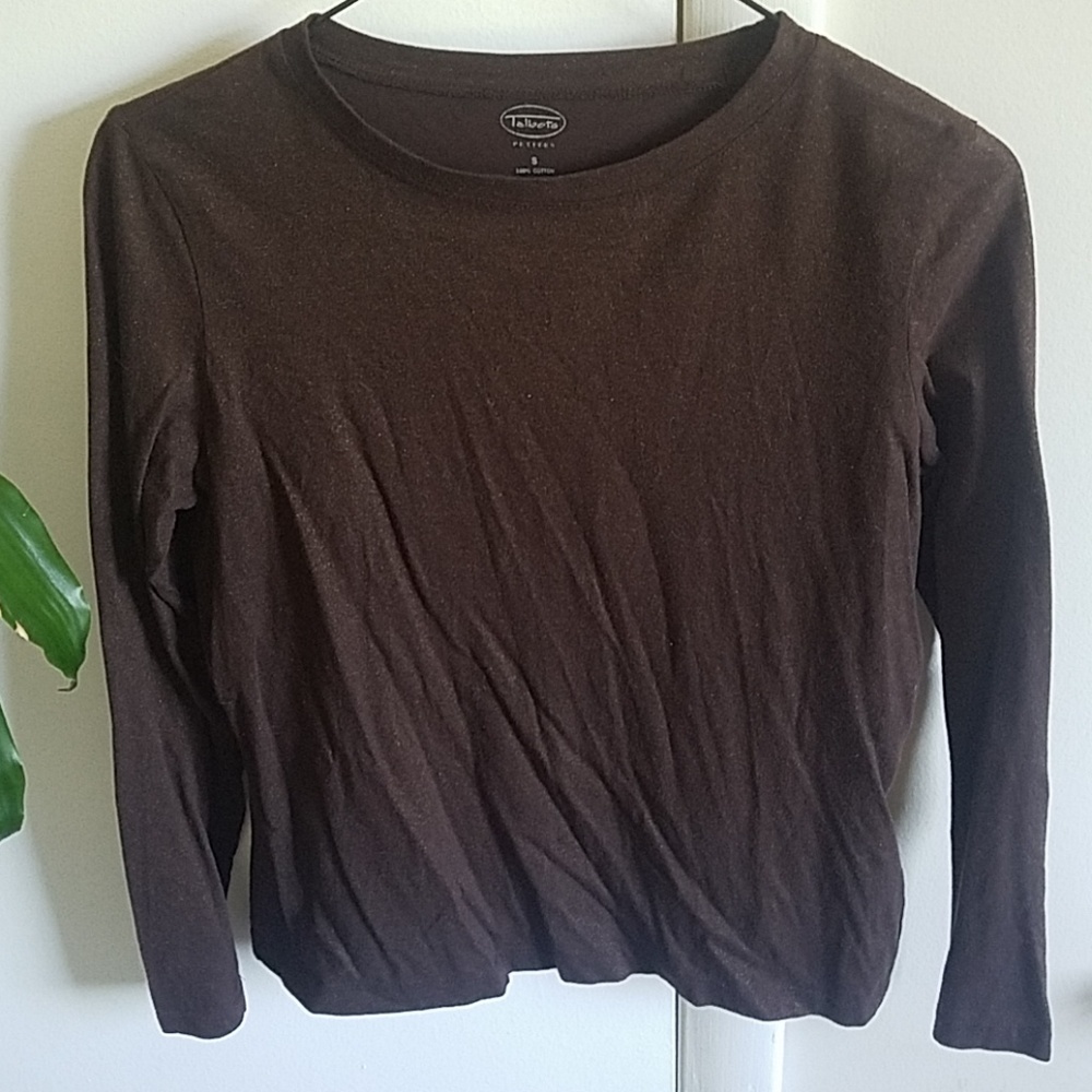Talbots gold/brown long sleeves tees